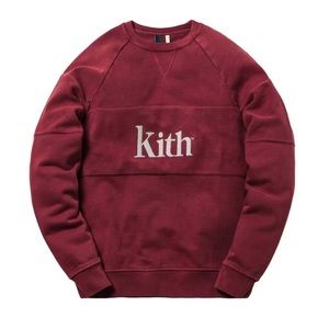 Kith Paneled Williams Crewneck Rust- EUC XS